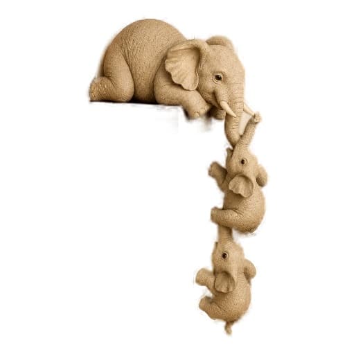Decorative Elephant Pair